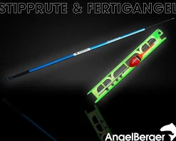 Angel Berger Stipprute mit Fertigangel Pole Rod Kinderangel Köderfischangel Polerute Stippe Angel Set Teleskopruten