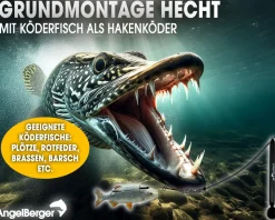 Angel Berger Tele Angelset Hecht Grundmontage Rute Rolle Angelzubehör Köderfischmontage Ready2Fish Fishing Set Dead Bait Grundangel Angelset Köderfischangeln Angelsets