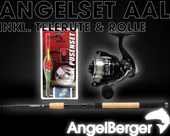 Angel Berger Tele Angelset Aal Rute Rolle mit Zubehör Angelsets