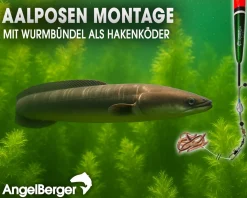 Angel Berger Tele Angelset Aal Rute Rolle mit Zubehör Angelsets