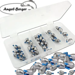 Angel Berger Tropfenblei Sortiment mit Box Blei in Dose  Friedfischangeln