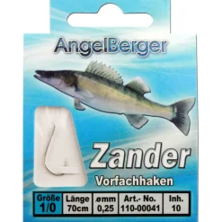 Angel Berger Vorfachhaken Zander Angelhaken gebundene Haken Angelhaken Friedfischangeln