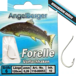 Angel Berger Vorfachhaken Forelle/Sbirolino Angelhaken gebundene Haken Angelhaken Forellenangeln