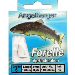 Angel Berger Vorfachhaken Forelle/Sbirolino Angelhaken gebundene Haken Angelhaken Forellenangeln