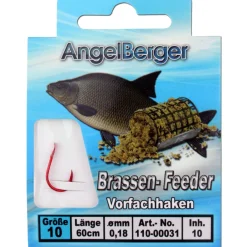 Angel Berger Vorfachhaken Brassen/Feeder  Angelzubehör