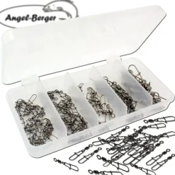 Angel Berger Wirbelsortiment Präzisionswirbel in Dose Friedfischangeln