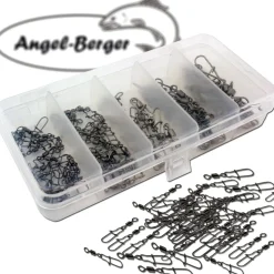 Angel Berger Wirbelsortiment Präzisionswirbel in Dose Friedfischangeln