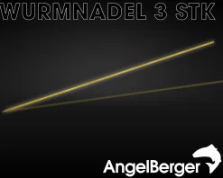 Angel Berger Wurmnadel 3 Stück Messing Ködernadel Worm Needle Wattwurmnadel Köder Nadel Angeln Friedfischangeln