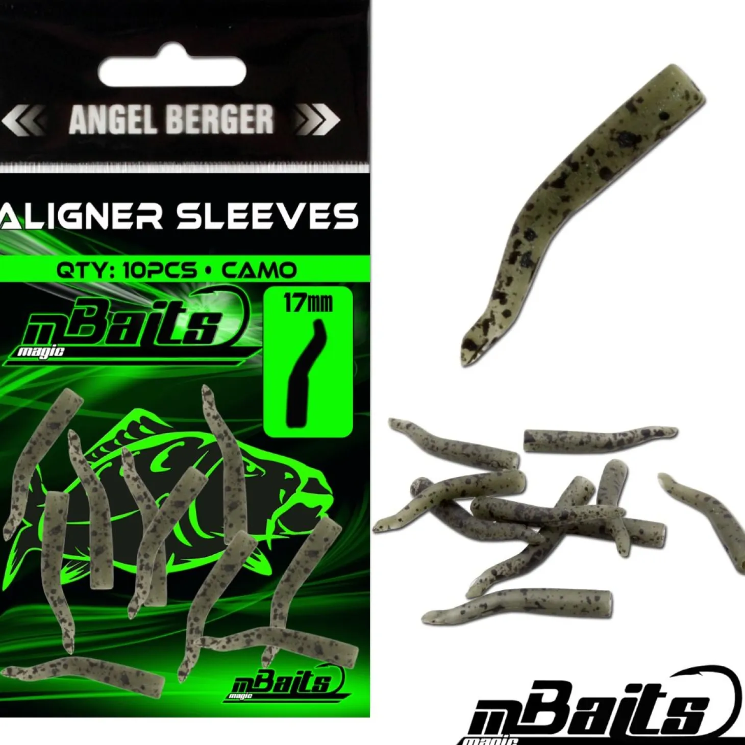 Magic Baits Aligner Sleeves Camo Kicker Aligners Hook Tube Zielfische
