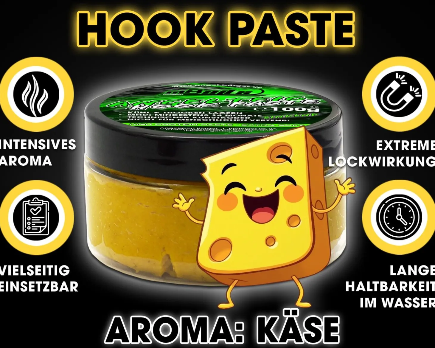 Magic Baits Angelteig Käse Hook Paste sinkend Angelköder Karpfenteig Futtermittel