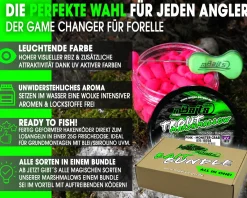 Magic Baits Bait Bundle Trout Marshmallow All in One Forellen Köderset Vorteilspack Troutbait Sparbundle Forellen Hakenköder schwimmend Forellenangeln Futtermittel