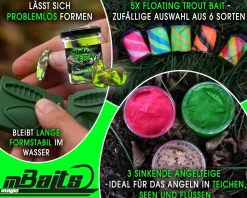 Magic Baits Bait Bundle Trout Bait All in One Forellenteig Set Vorteilspack Troutbait Sparbundle Forellenpaste Angelteig schwimmend sinkend Angelköder