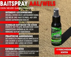 Magic Baits Bait Spray Aal - Wels Power Lockstoffspray Carp Köderspray Flüssiglockstoff Attractor Lockstoffe / Flüssiglockstoffe
