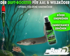 Magic Baits Bait Spray Aal - Wels Power Lockstoffspray Carp Köderspray Flüssiglockstoff Attractor Lockstoffe / Flüssiglockstoffe