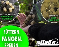 Magic Baits Black & White Carp Pellets 20mm 1Kg Karpfenpellets Futterpellets Karpfen Pellet Mix Feeder Halibut Pellet Karpfenköder Futtermittel
