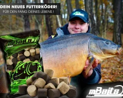 Magic Baits Black & White Carp Pellets 20mm 1Kg Karpfenpellets Futterpellets Karpfen Pellet Mix Feeder Halibut Pellet Karpfenköder Futtermittel