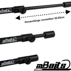 Magic Baits Black Bankstick 50-85cm verstellbar Karpfen Auflagen & Banksticks
