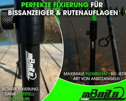 Magic Baits Black Bankstick 30-50cm verstellbar Karpfen Auflagen & Banksticks