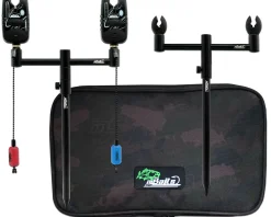 Magic Baits Black Quick Rod Pod mit Tasche Bissanzeiger Rutenauflage Bobbin  Karpfen Rod Pod