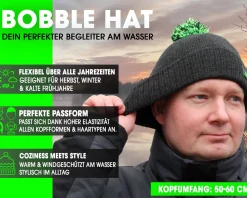 Magic Baits Bobble Hat Unisex Bommelmütze Beanie Fishing Hat Wintermütze Angeln Weich Warm Strickmütze Angelmütze Angelkleidung