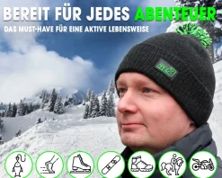 Magic Baits Bobble Hat Unisex Bommelmütze Beanie Fishing Hat Wintermütze Angeln Weich Warm Strickmütze Angelmütze Angelkleidung