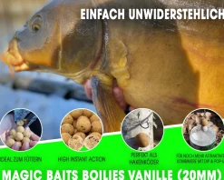 Magic Baits Boilies 1 Kg Magic Boilie Karpfenköder Carp Baits Futterboilie Feederboilies Angelköder Karpfen Angeln Futtermittel