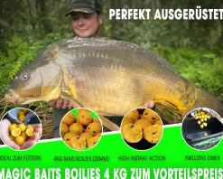 Magic Baits Boilies im Eimer 4 kg alle Sorten Futterboilies Karpfenboilies Boilieset Karpfenköder Futtermittel