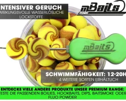 Magic Baits Captain Banana Two Tone Pop Ups 16mm Boilies Premium Range  Futtermittel