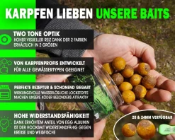 Magic Baits Captain Banana Hook Baits Two Tone Boilies Premium Range  Futtermittel
