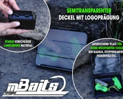 Magic Baits Carp Tackle Box 1 Fach Kleinteilebox Karpfen Kleinteil Tacklebox One Compartment Box Carptackle Safe Angelbox  Zielfische