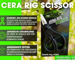 Magic Baits Cera Rig Scissor Keramik Angelschere Ceramic Rig Schere Angelzubehör Karpfenangeln Angelzubehör