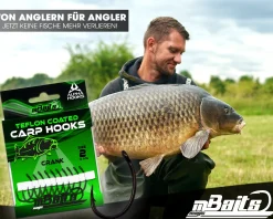 Magic Baits Crank Karpfenhaken Boiliehaken Carp Hooks Haken für Karpfenrigs Angelhaken für Karpfen Zielfische