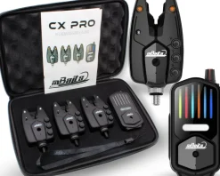 Magic Baits CX Pro Funk Bissanzeiger Set  3+1 Bite Indicator Komplettset Karpfenangeln Zielfische
