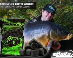 Magic Baits Dark Halibut Pellets gelocht Futterpellets Carp Pellet Karpfenköder AngelköderKarpfenfutter zum Karpfenangeln Futtermittel
