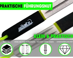 Magic Baits Diamond Hook Sharpener Doppelseitiger Diamant Hakenschärfer Hakenfeile Karpfenhaken Schärfer  Zielfische