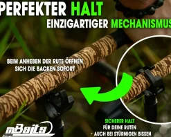 Magic Baits Flexi Butt Grip Rutenauflage Black Rod Rest Rod Pod Bankstick Carp Tackle Auflage Karpfen Auflagen & Banksticks