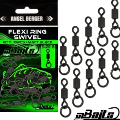 Magic Baits Flexi Ring Swivel Carp Swivels Karpfenwirbel Angelwirbel Wirbel  Zielfische