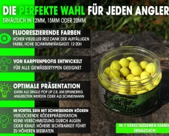 Magic Baits Fluo Pop Ups Yellow Natur Futtermittel