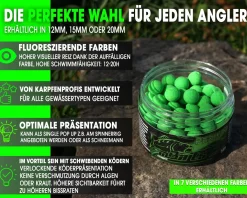 Magic Baits Fluo Pop Ups Green Natur Futtermittel
