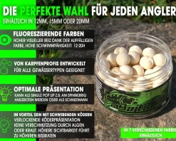 Magic Baits Fluo Pop Ups White Natur Futtermittel