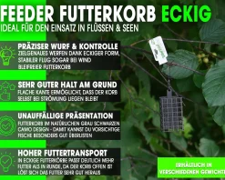 Magic Baits Futterkorb Eckig Square Feeder Camo Feederkorb Feeder Basket Feederangeln Feeder Cage Angelzubehör