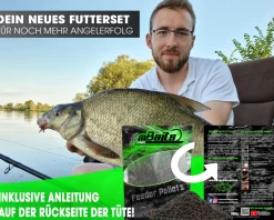 Magic Baits Futterset mit Eimer Groundbait Liquid Pellets Angelfutter Futtermittel