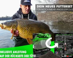 Magic Baits Futterset mit Eimer Groundbait Liquid Pellets Angelfutter Futtermittel