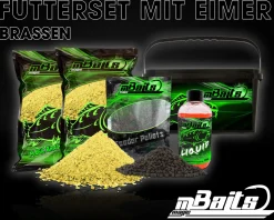Magic Baits Futterset mit Eimer Groundbait Liquid Pellets Angelfutter Futtermittel