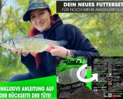 Magic Baits Futterset mit Eimer Groundbait Liquid Pellets Angelfutter Futtermittel
