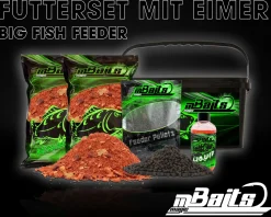 Magic Baits Futterset mit Eimer Groundbait Liquid Pellets Angelfutter Futtermittel