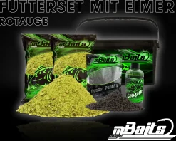 Magic Baits Futterset mit Eimer Groundbait Liquid Pellets Angelfutter Futtermittel