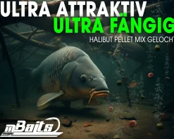 Magic Baits Halibut Pellets Mix gelocht Futterpellets Carp Pellet Karpfenköder Angelköder Karpfenfutter zum Karpfenangeln Futtermittel
