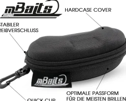 Magic Baits Hard Case Polbrille Brillenetui Hülle Sonnenbrille Spectacle Case Polarisationsbrille Angelzubehör