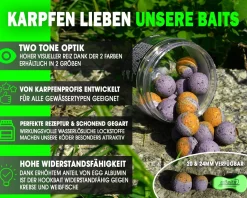 Magic Baits Hook Baits Two Tone Boilies Premium Range  Futtermittel